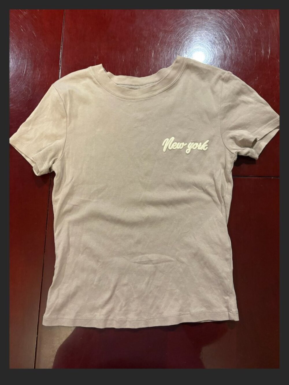 Divided by H&M New York Beige Tee